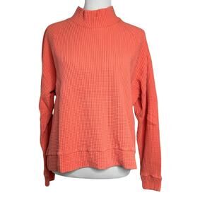The North Face Long Sleeve Mock Neck Chabot Top Size XL - Coral color